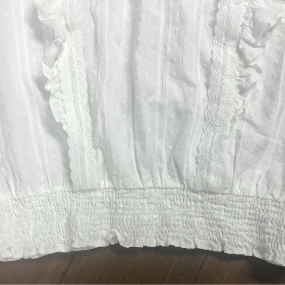 Mine White Ruffle Blouse - Picture 5 of 8